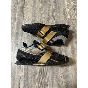 Nike Men’s 7 Romaleo 4 Weightlifting Shoes Black/Metallic Gold CD3463-001 SAMPLE